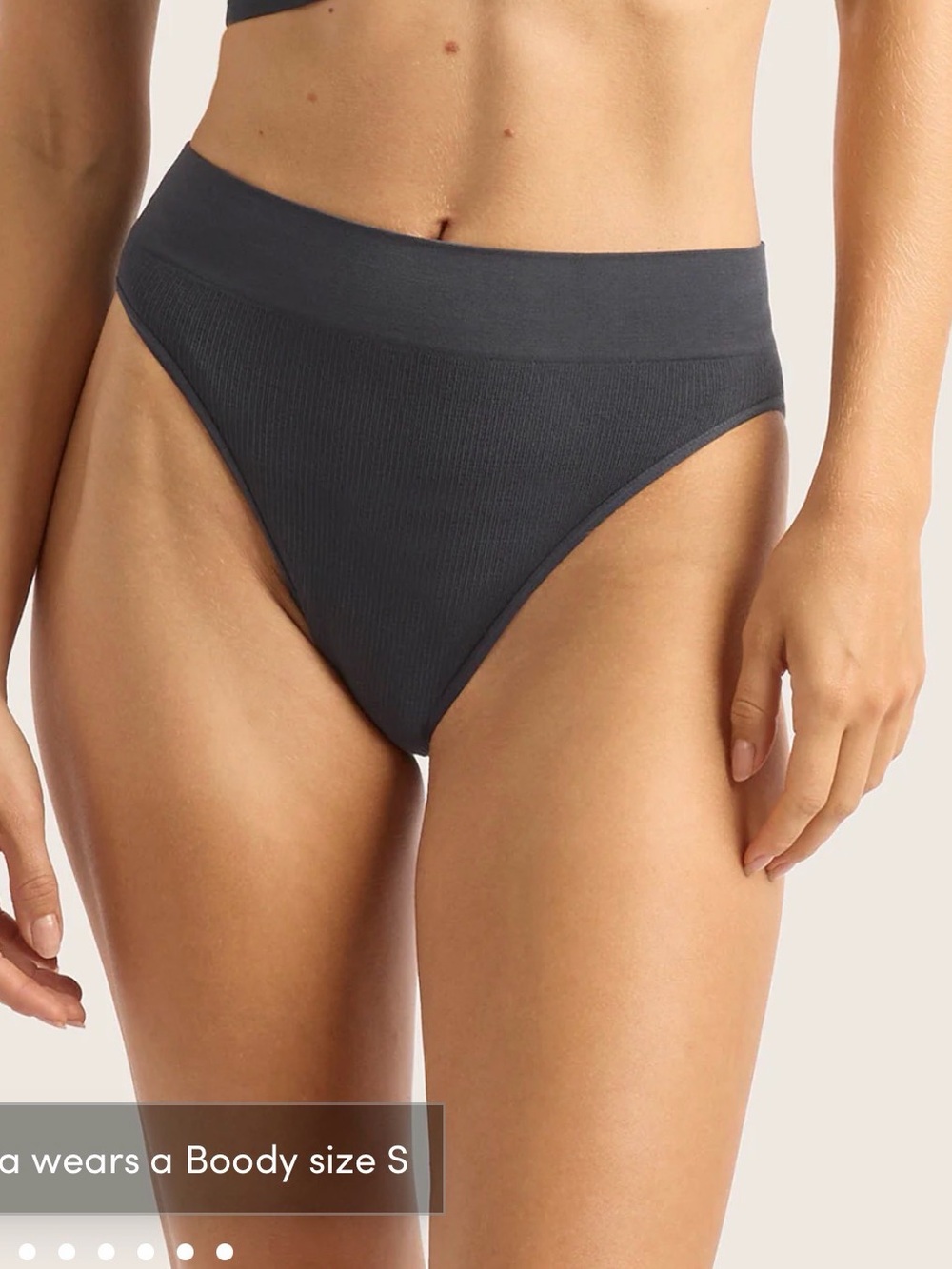 BOODY Ribbed High-Leg Brief - Picture 6 of 13